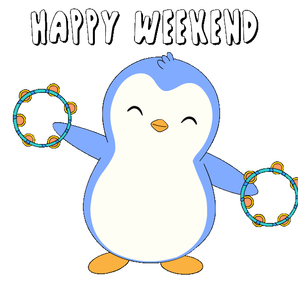 Happy Day Off Sticker by Pudgy Penguins