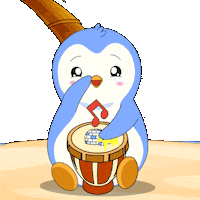 Beach Day Smile Sticker by Pudgy Penguins