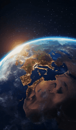 Earth Globe Space GIF by Salih Kizilkaya