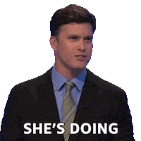 Colin Jost Sticker by Jeopardy!