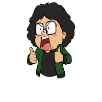 Excited Sticker