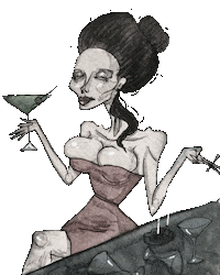 artoftylerpessel drink friday creepy spooky Sticker
