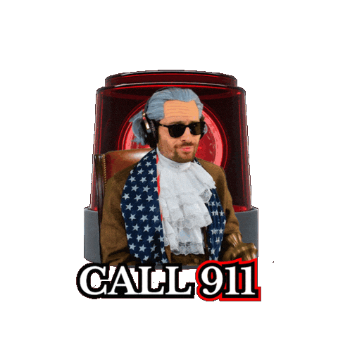 Call 911 Emergency Services Sticker