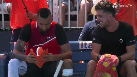 Sport Laughing GIF by Tennis TV