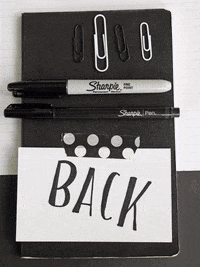 sharpie school high school desk schools GIF