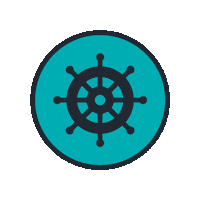 Atlantbh helm abh rudder atlantbh Sticker