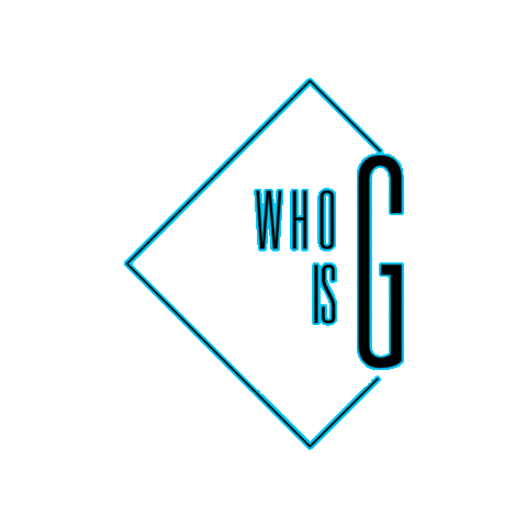 whoisg wow logo blue g Sticker