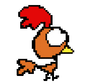 Pixel Cartoon Sticker