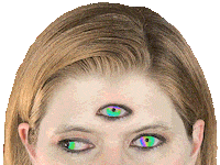 Looking Third Eye Sticker by Sarah Zucker