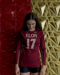 Elon Volleyball GIF by Elon Phoenix