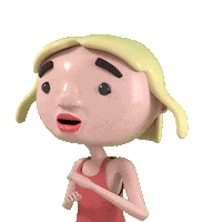 Shocked Sarah Sticker