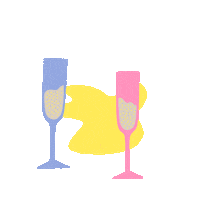 Party Celebrating Sticker by Kristina Wedel