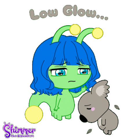 Sad Mental Health Sticker by ShimmertheGlowworm