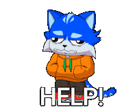 Sad Help Me Sticker by Toshithecat