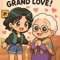 Hana Floating Hearts GIF by Persona