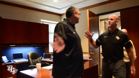 ucf football hug GIF by UCF Knights