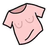 Claireillustration fun pink top rose Sticker