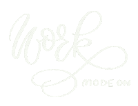 Work Mode On Sticker