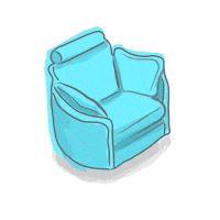 Moon Relax Sticker by FamaSofas