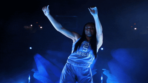 carolina basketball go heels GIF by UNC Tar Heels