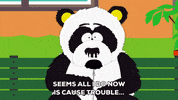 sexual harrassment panda GIF by South Park 