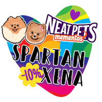 Pomeranian Poms Sticker by Neat Pets Mementos