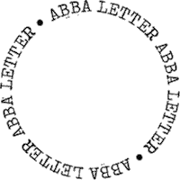 thaysebeckner circulo abba roda abbaletter Sticker