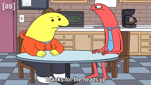 Heads Up Thank You GIF by Adult Swim