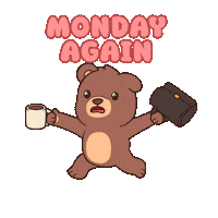 Working On My Way Sticker by BEARISH