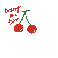 Fruit Cherry Sticker by Anticlockwise