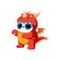 Dungeons And Dragons Dragon Sticker by Magic Omens