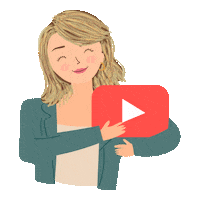 Youtube Sticker by Vilma Núñez