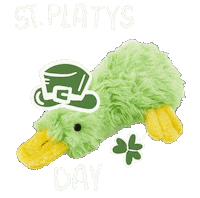 St Patrick Platypus Sticker by Bastian the Talking Terrier