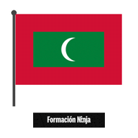 Maldives Flag Sticker by Formación Ninja