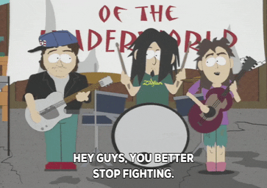 band fighting GIF by South Park 