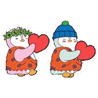 In Love Heart Sticker by Pudgy Penguins
