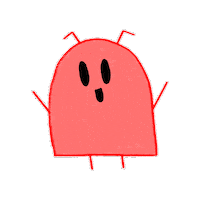 Happy Cute Alien Sticker