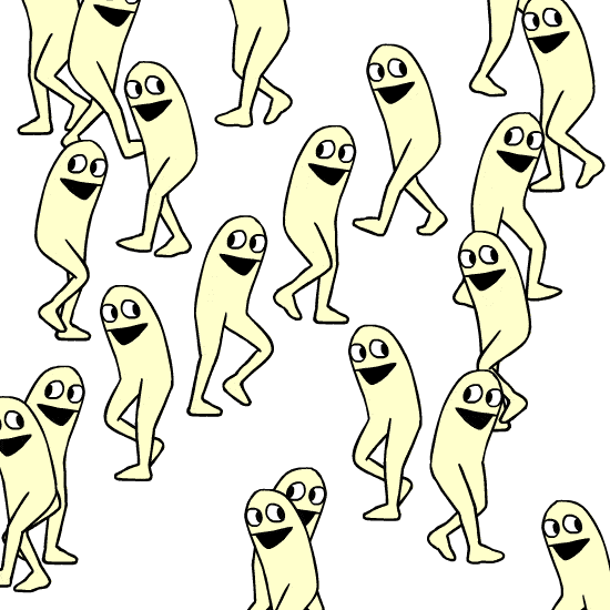 happy walking Sticker