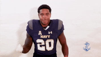 Navy Football Dance Moves GIF by Navy Athletics