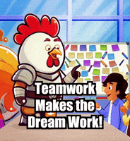 Teamwork Makes The Dream Work GIF by Zorooster