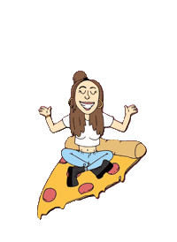 Rainbow Pizza Sticker by foodbabyny