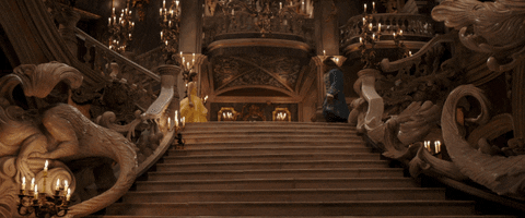 dance staircase GIF by Beauty And The Beast