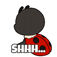 Silence Be Quiet Sticker by Christophers Genie