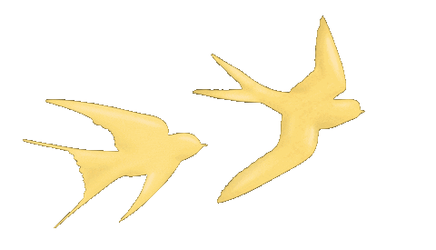 Gold Flying Sticker