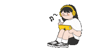 jaeyeon990901 girl drawing ipad wireless Sticker