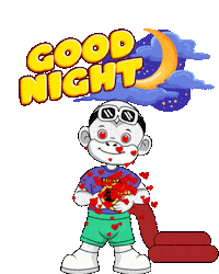 Good Night Sleep Time Sticker by Zhot