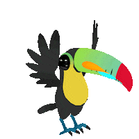 Flying National Bird Sticker by rvd