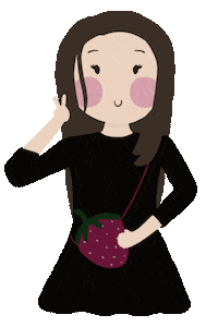 Happy Cute Girl Sticker