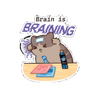 Cat Working Sticker by Bichi Mao