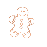 coraliedudafotografie weihnachten gingerbread gingerbreadman lebkuchenmann Sticker